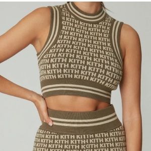 KITH monogram Theo cropped tank